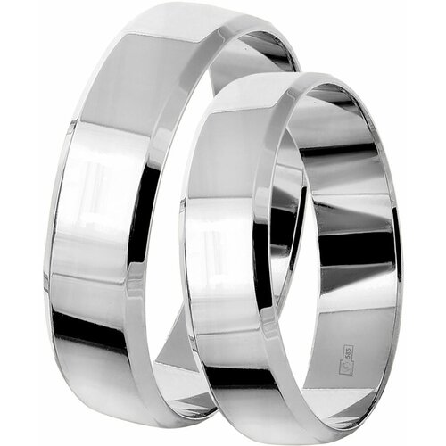 фото Кольцо обручальное diamant online, белое золото, 585 проба, размер 15