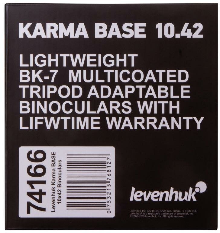 Бинокль Levenhuk Karma BASE 10x42 - фото №13