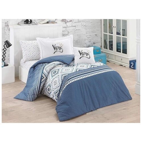 Clasy Детское Постельное белье Little King цвет голубой 160х220 см 5695₽