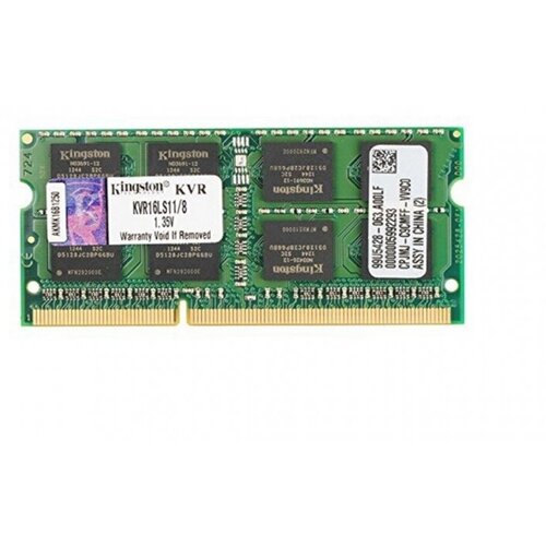 Модуль памяти KINGSTON DDR3 SODIMM 8GB 1600MHz (KVR16S11/8WP) модуль памяти kingston ddr3 sodimm 8gb 1600mhz kvr16s11 8wp