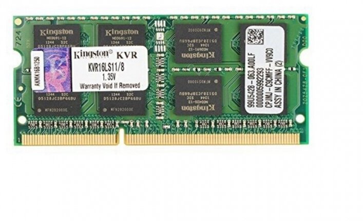 Оперативная память Kingston 8Gb DDR-III 1600MHz SO-DIMM (KVR16S11/8WP)