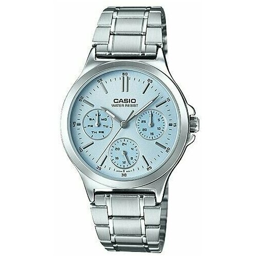 Наручные часы CASIO, синий, голубой casio collection ltp v300d 1a