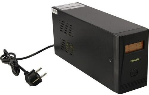 Источник бесперебойного питания Exegate EX292775RUS 800VA/480W, LCD, AVR, 4*C13, Black - фото №2