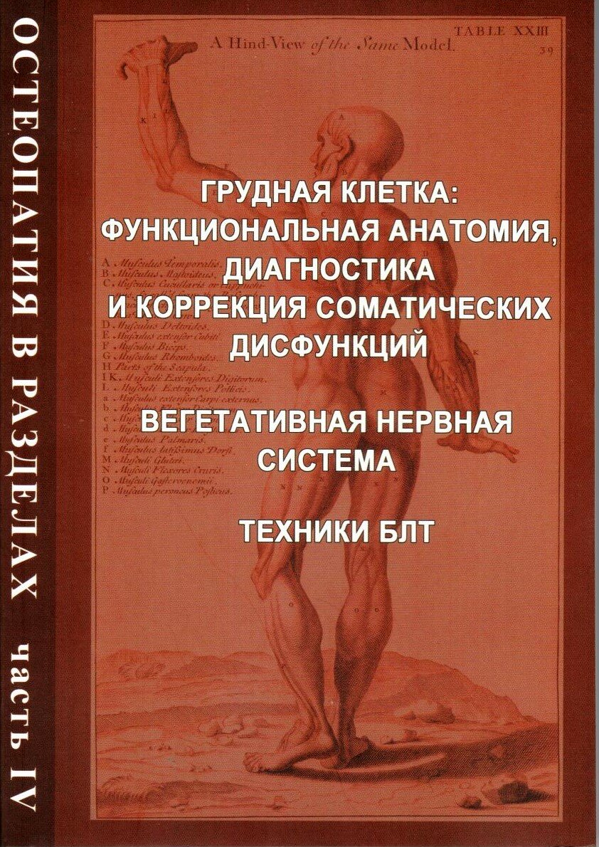 Егорова И. А. "Остеопатия в разделах. Ч.4. Грудная клетка: функц. анатомия, диагностика и коррекция соматических дисфункций. Вегетативная нервная система техники БЛТ."