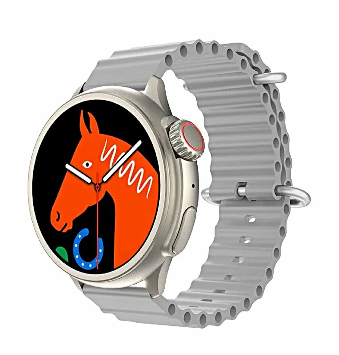 Cмарт часы HW 3 ULTRA MAX Умные часы PREMIUM Series Smart Watch iPS Display iOS Android Bluetooth звонки Уведомления Серебристые Pricemin