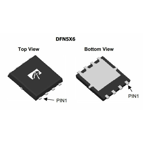 Микросхема AON6792 N-Channel MOSFET 30V 85A DFN5x6 микросхема aoe6932 dual n channel mosfet 30v 85a