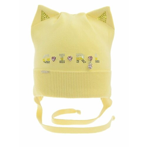 фото Шапка mialt, размер 50-52, желтый