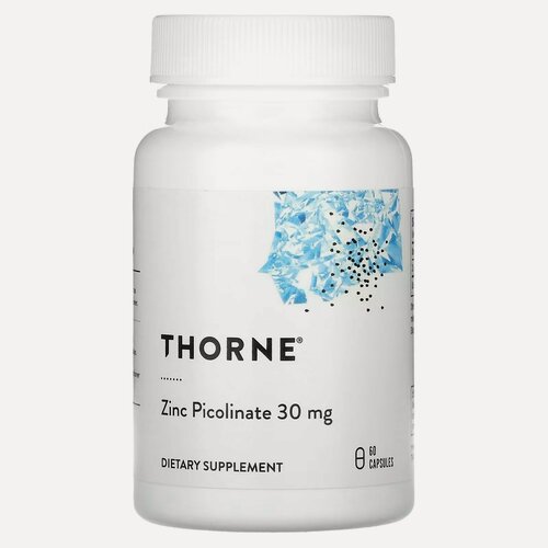 Изображение товара Thorne Research, Пиколинат цинка двойной силы 30 мг, 60 капсул