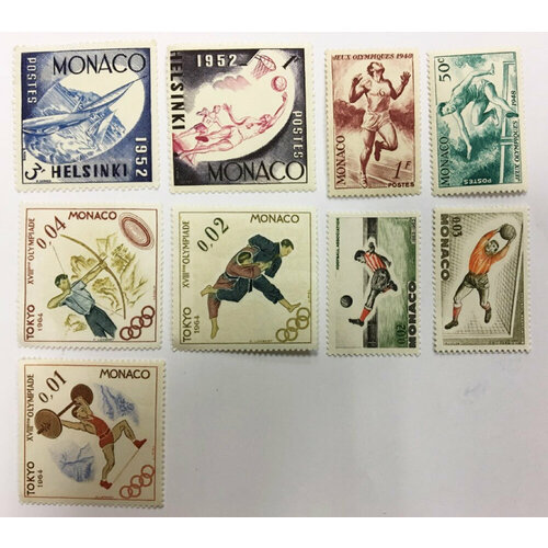 (--) Набор марок Монако "9 шт." Негашеные , III O