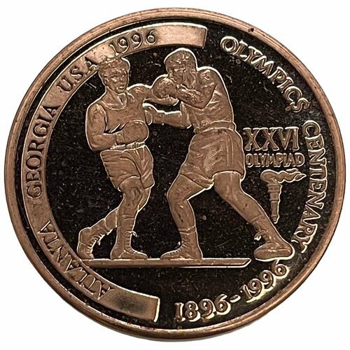 Танзания 2000 шиллингов 1996 г. (XXVI летние Олимпийские Игры, Атланта 1996 - Бокс №2) (Cu) (PP)