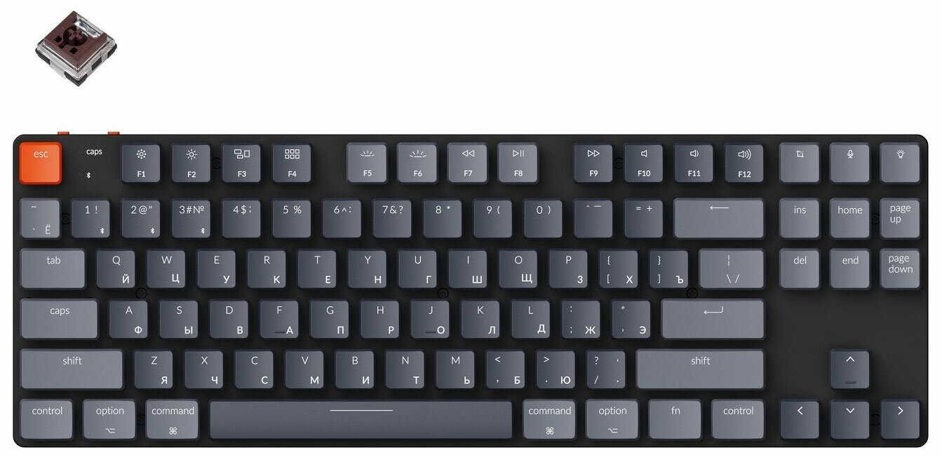 Компьютерная мышь и клавиатура Keychron K1SE Brown Switch