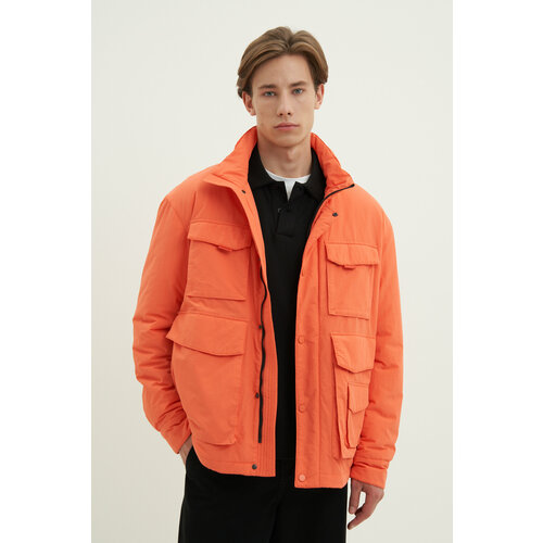 куртка puma демисезон зима силуэт прямой капюшон карманы утепленная размер s черный Куртка FINN FLARE, размер S, коралловый