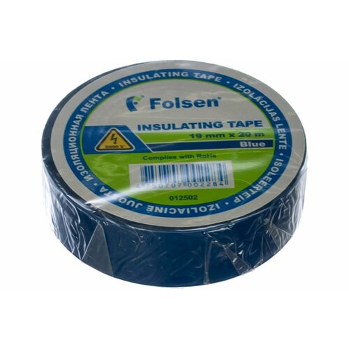 Folsen Изоляционная лента Folsen 19ммx20м синяя 012502