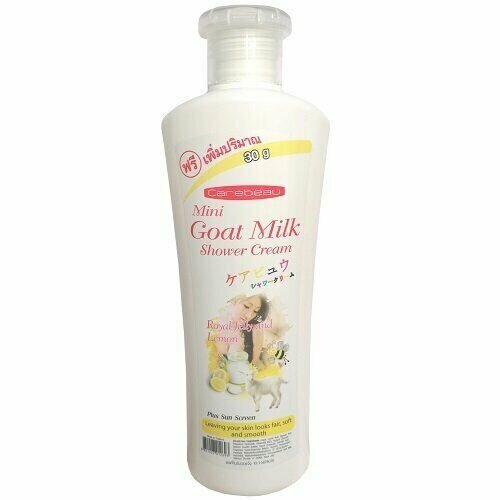 jigott goat milk whitening cream крем для лица отбеливающий с экстрактом козьего молока 70 мл Крем-гель для душа с козьим молоком Carebeau Goat Milk Shower Cream Royal Jelly and Lemon 270g