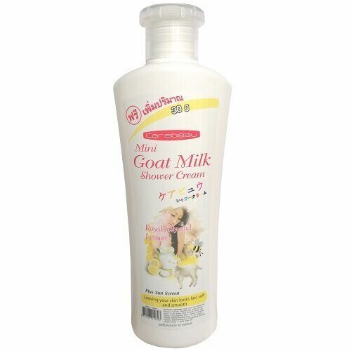 Крем-гель для душа с козьим молоком Carebeau Goat Milk Shower Cream Royal Jelly and Lemon 270g