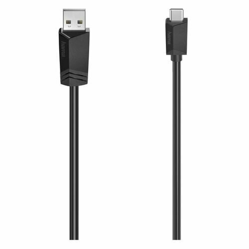 Кабель USB2.0 HAMA H-200632, USB Type-C (прямой) - USB A(m) (прямой), 1.5м [00200632] кабель hama h 200604 ver2 0 usb a m usb b m 5м черный