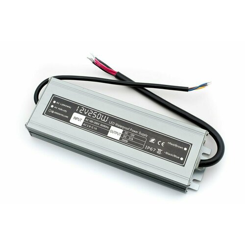 Блок питания (AC-DC) 12V 250W 00-00001278 MTPW-250-12 MINI герм IP67 металл