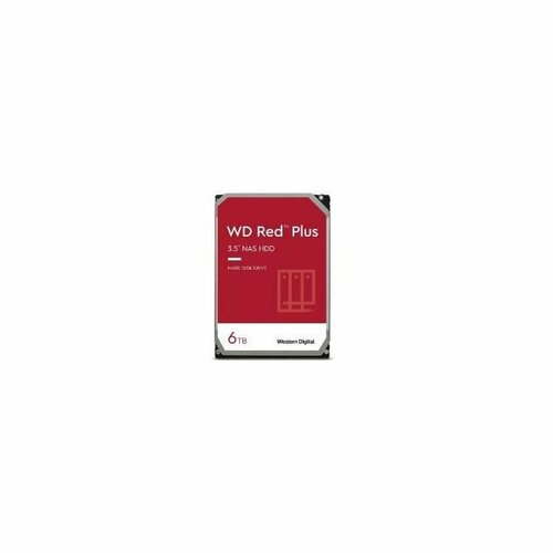 Жесткий диск Western Digital Red Plus 6TB 35 5400 RPM 128MB SATA-III NAS Edition замена WD60EFZX 2122600₽