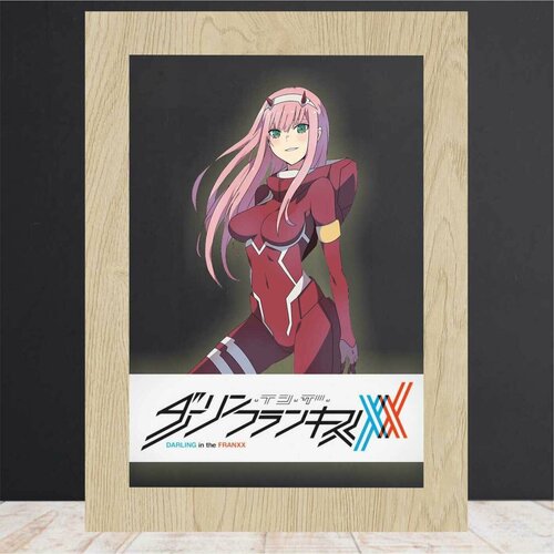 3Д Ночник с цветной печатью / декоративный светильник в подарок - Аниме Милый во франксе: Ноль Два