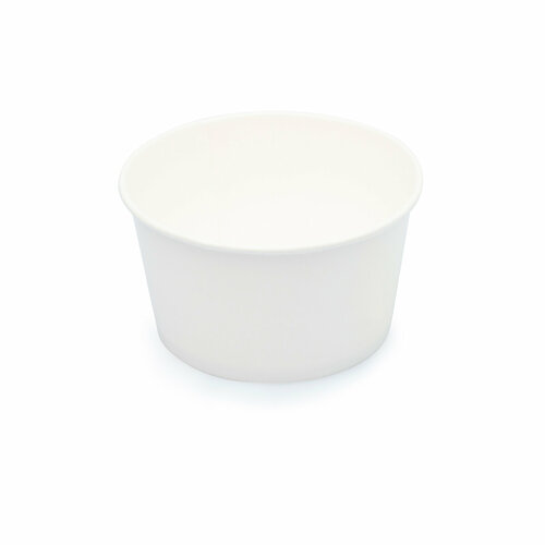 Контейнер бумажный 500 мл белый диаметр 135 мм, 35 шт
