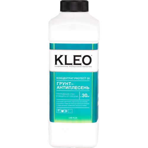 Грунтовка-антиплесень Kleo концентрат 1 л антисептический состав faktura антиплесень концентрат 1 9 бутылка 1 л о04900