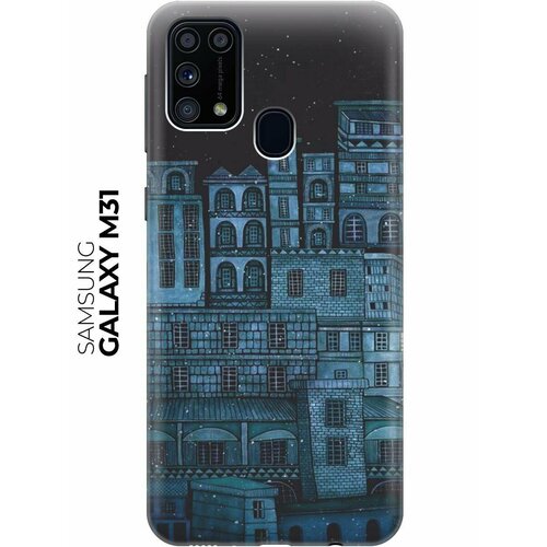 Чехол - накладка ArtColor для Samsung Galaxy M31 с принтом Ночь над городом printio чехол для samsung galaxy note ночь над городом