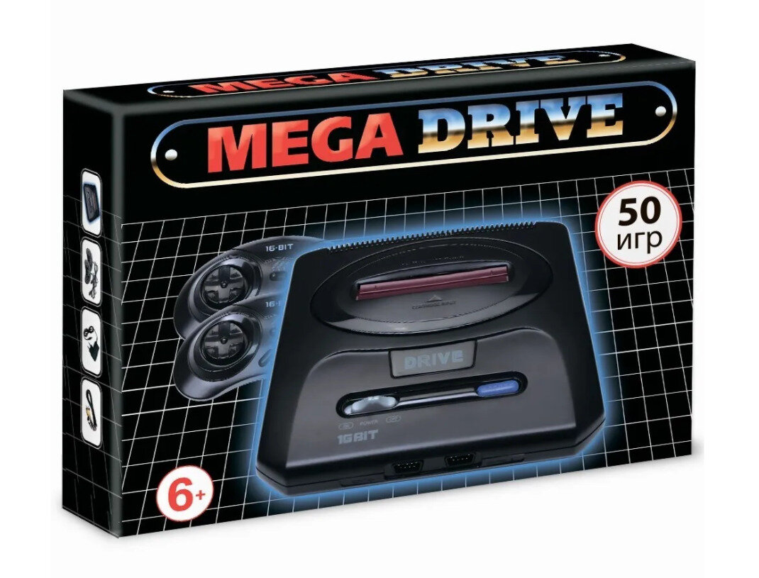 Игровая Приставка 16-bit Mega Drive Classic Drive + 50 игр