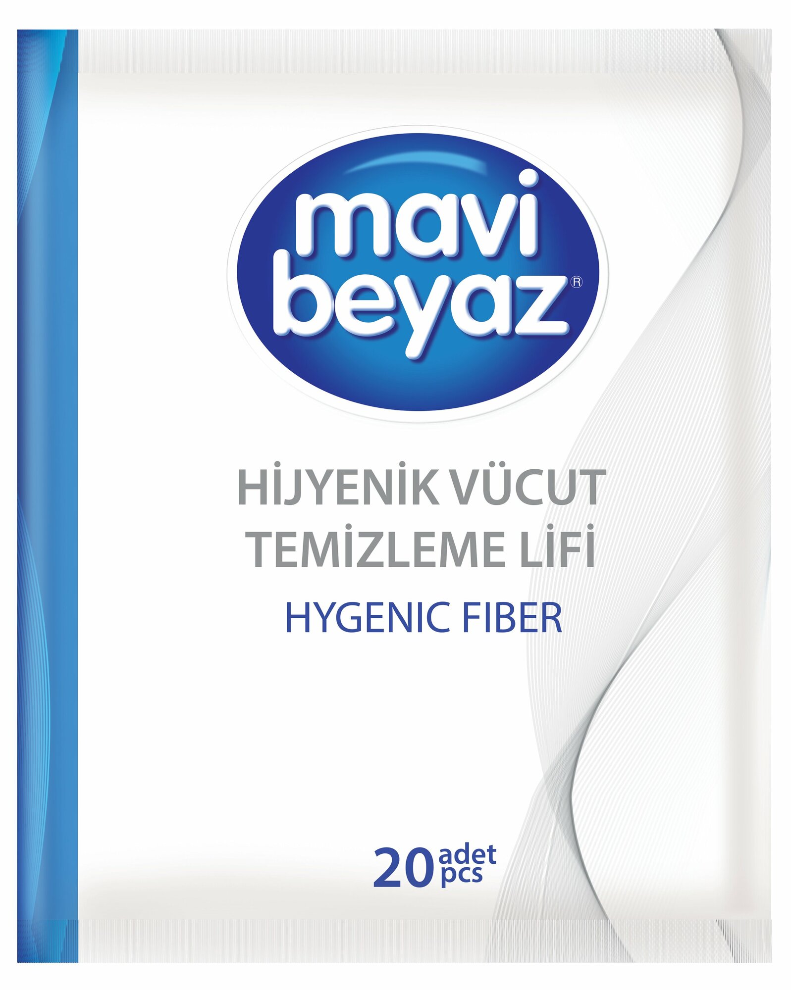 MAVI BEYAZ губки для мытья тела 20 шт