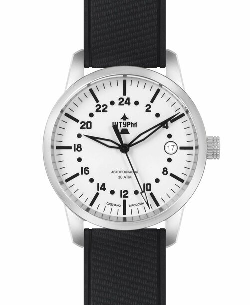 Наручные часы Штурм 1960025, черный, белый