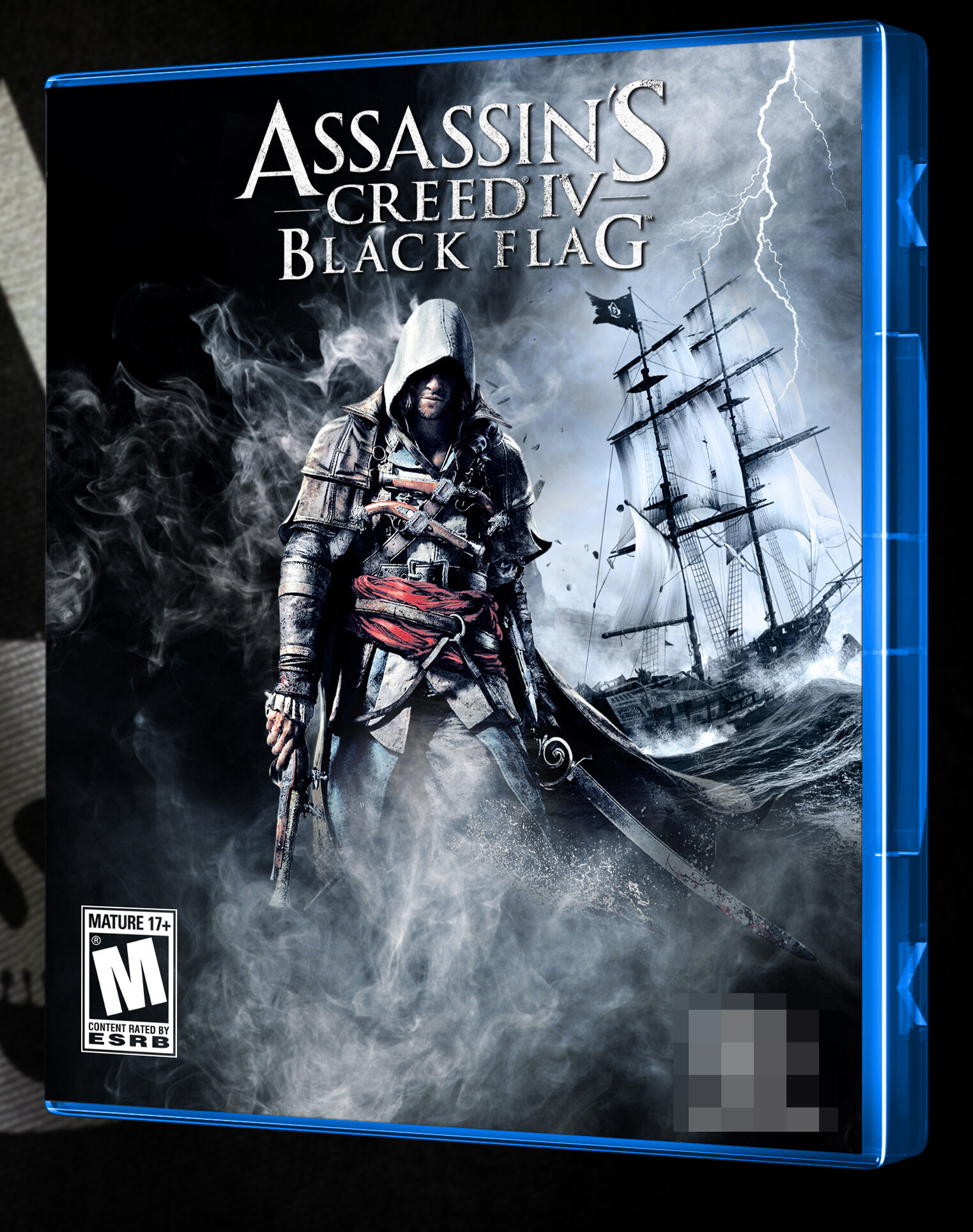 Эксклюзивная Кастомная обложка Assassins creed Black Flag для PS4.