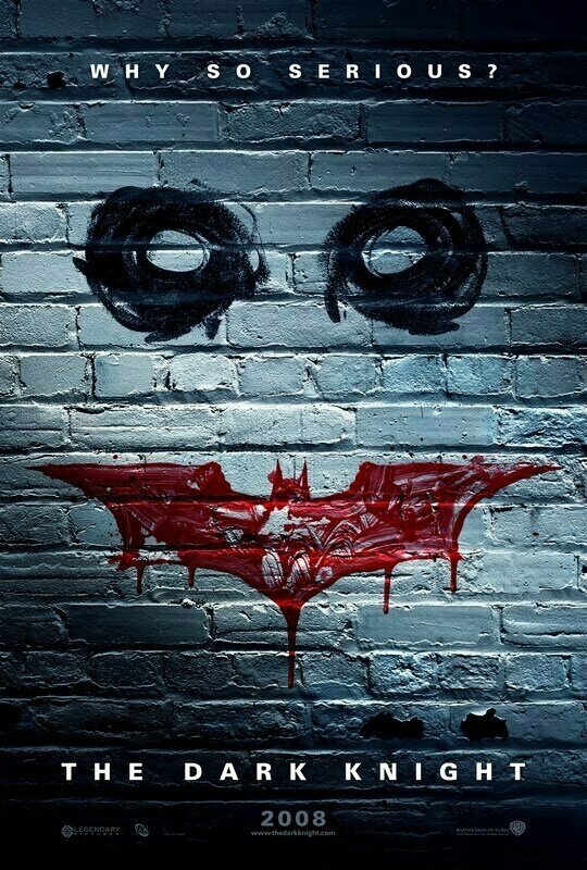 Плакат, постер на бумаге Темный рыцарь (The Dark Knight), Кристофер Нолан. Размер 21 х 30 см