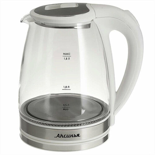 Чайник электрический 1500 Вт 18 л аксинья КС-1021 белый 127300₽