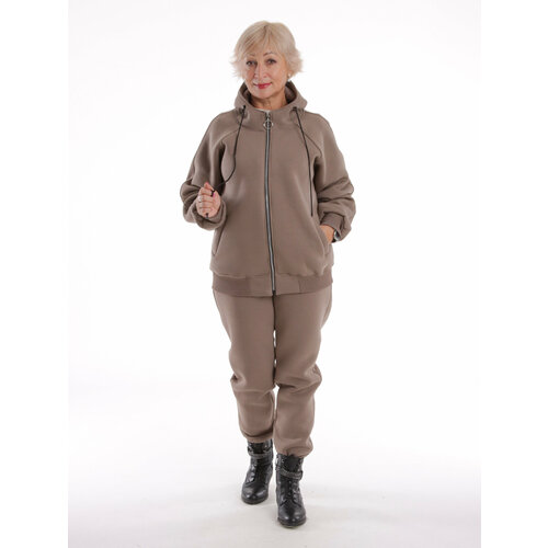 фото Костюм, размер 54, бежевый santa mira