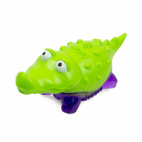 GiGwi игрушка для собак Крокодильчик с пищалкой, 4 шт. gigwi игрушка кот с пищалкой ткань пластик 0 116 кг 41376