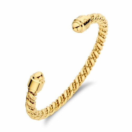 фото Жесткий браслет cerruti 1881 giulia, 1 шт., размер 19 см, размер m, золотой