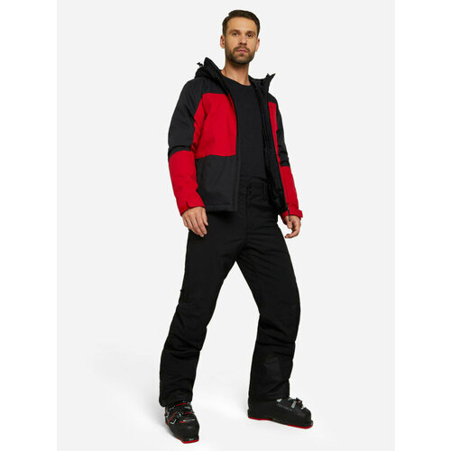 Куртка GLISSADE, размер 50, черный, красный куртка glissade размер 50 красный