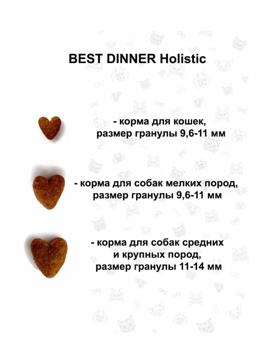 BEST DINNER Holistic Hypo Adult Sterilised Корм сух.ягн./базилик д/стерилиз.кошек 10кг - фото №20