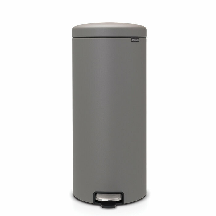 Мусорный бак NewIcon с педалью 30 л минерально-серый Brabantia - фото №9