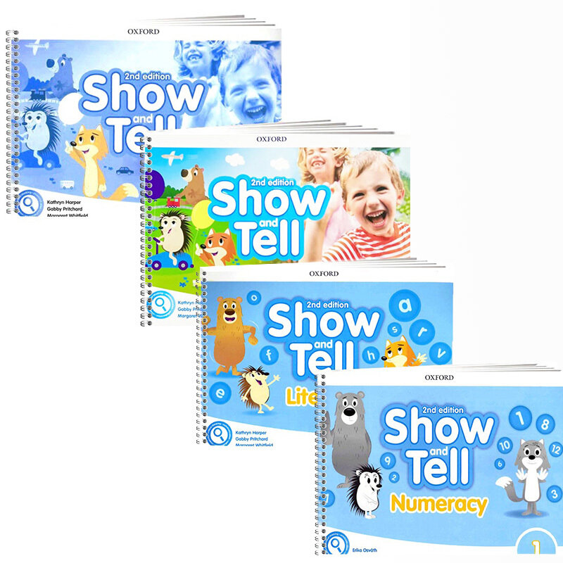 Show and Tell 1 2nd edition. Полный комплект: Учебник + Activity Book + Literacy + Numbers (2 издание)