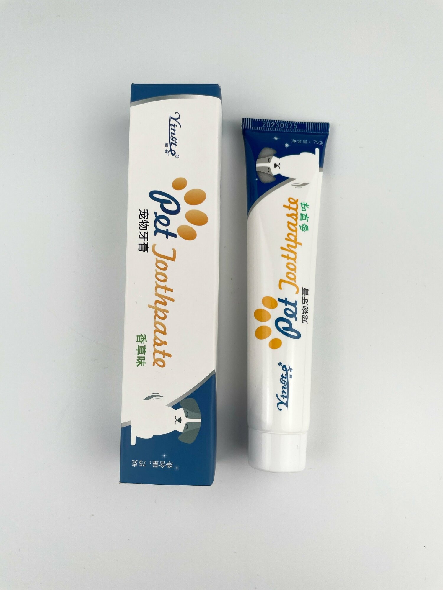 Зубная паста для бережного ухода за зубами кошек и собак