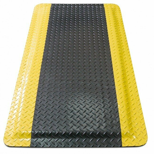 Противоусталостное покрытие 600х1200х17 мм Safe Soft Anti-Fatique Mat желто-черное