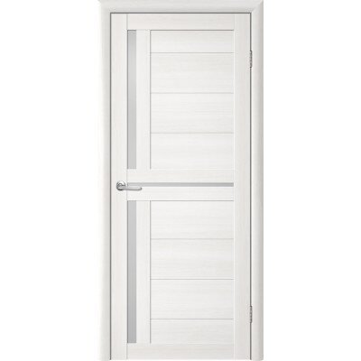 Межкомнатная дверь (комплект) Albero Тренд Т-5 ЕсоТех / Белая лиственница / Стекло мателюкс 60х200