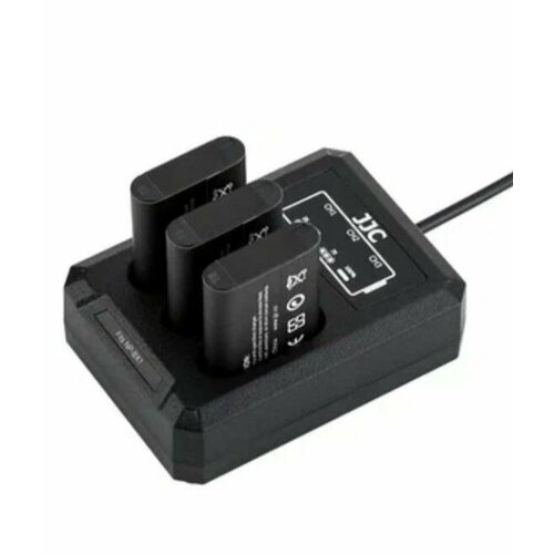 JJC DCH-NPBX1T Тройное зарядное у-во с инфо индикатором с поддержкой скоростной зарядки QC 30 через USB Type-C кабель 1990₽