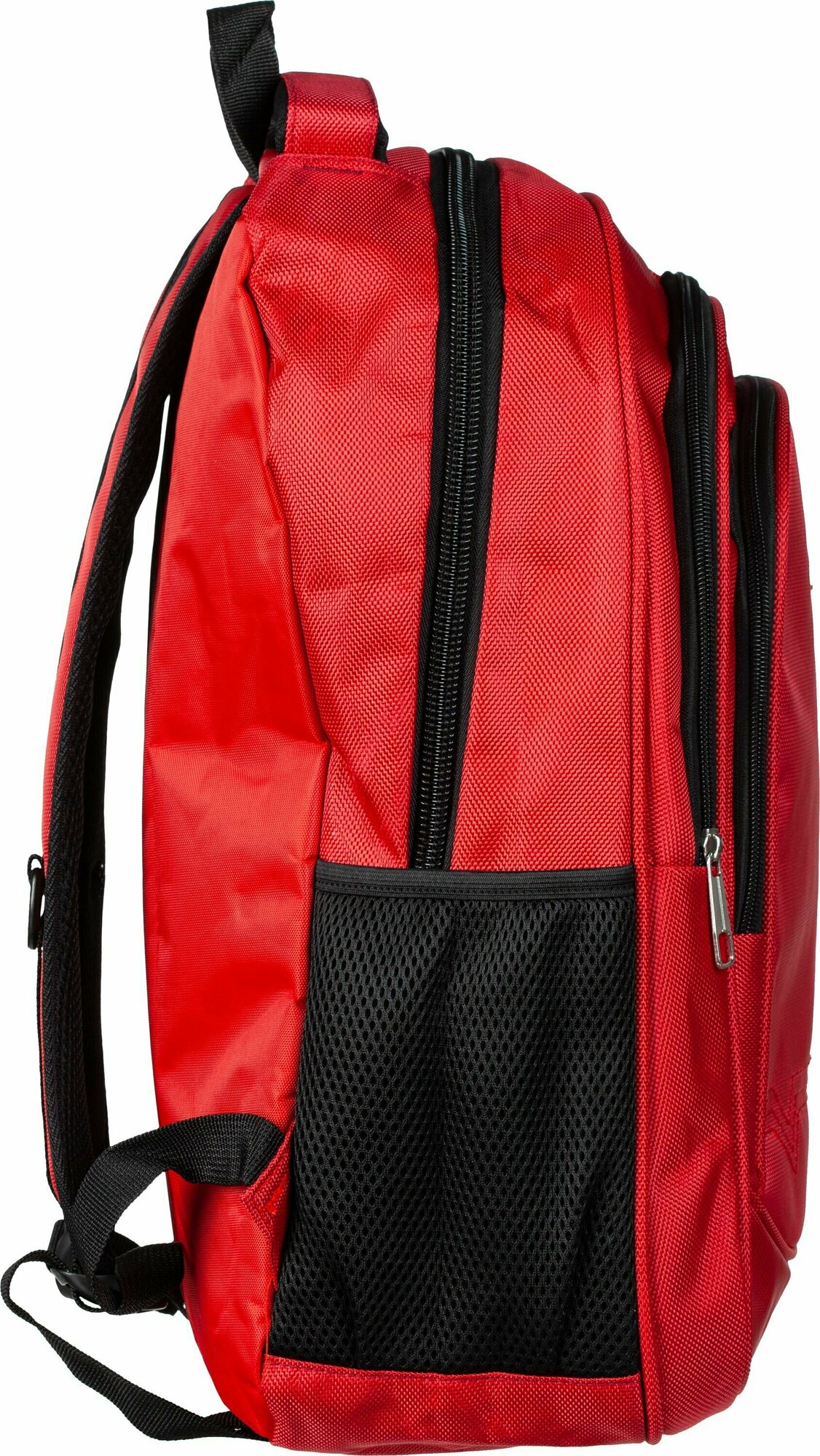 Рюкзак мужской №1 School, 3 отделения, 2 кармана, бордовый