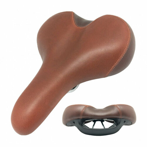 фото Седло velo end zone vl-6221 270х210мм комфортное brown