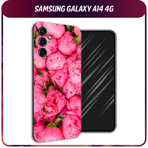 силиконовый чехол весенний букет на samsung galaxy a14 5g самсунг галакси a14 5g Силиконовый чехол на Samsung Galaxy A14 4G / Галакси A14 4G Прекрасные пионы