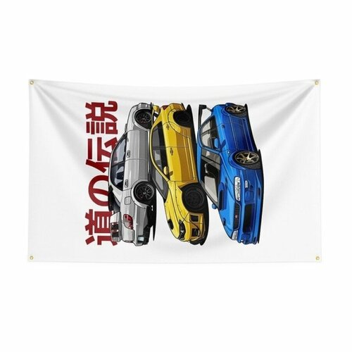 Флаг плакат баннер JDM Subaru Impreza WRX STi
