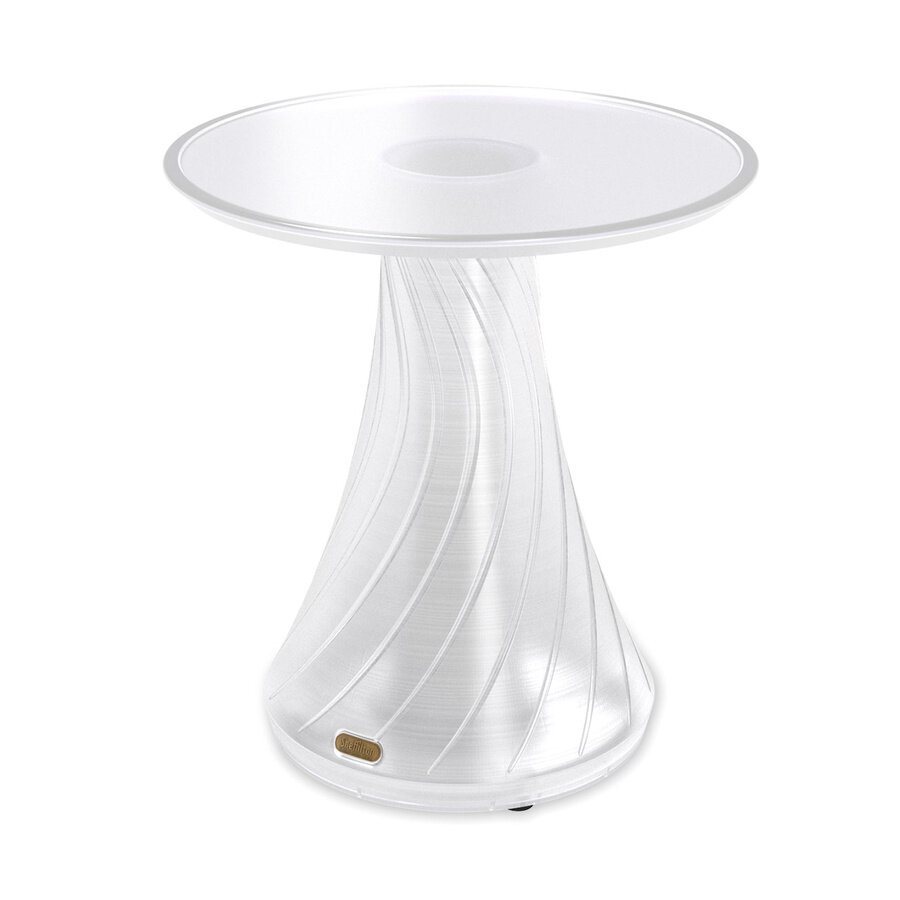 фото Столик кофейный Sheffilton SHT Айс-лайтин белый полупрозрачный/белый матовый