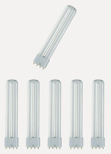 Изображение товара 5шт/уп. Лампа Люминесцентная Dulux 18Вт 220V 2G11 CFL L 1175Лм 4000К D-18mm L-217mm Диммируемая Энергосберегающая Свет Дневной белый OSRAM, уп. 5шт
