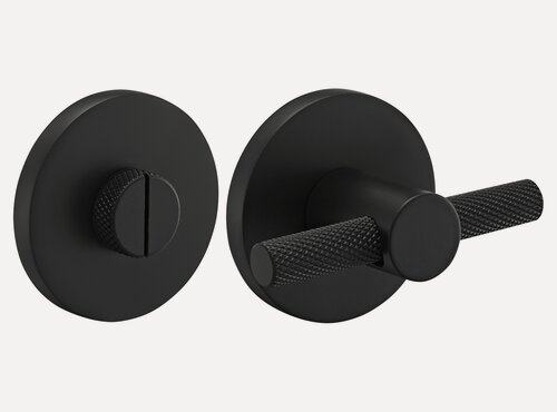 Изображение товара Завертка дверная Morelli, фиксатор для межкомнатных дверей, защелок, замков, задвижек MH-WC-R6T BL, черный